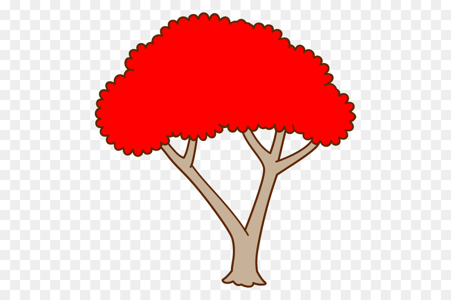 árbol，Rojo PNG