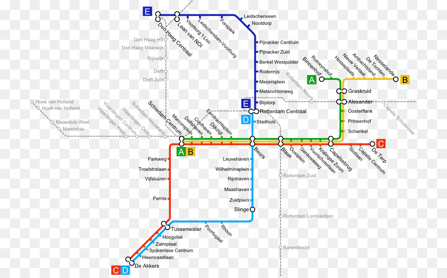 Rotterdam Centraal Station，De Tránsito Rápido PNG