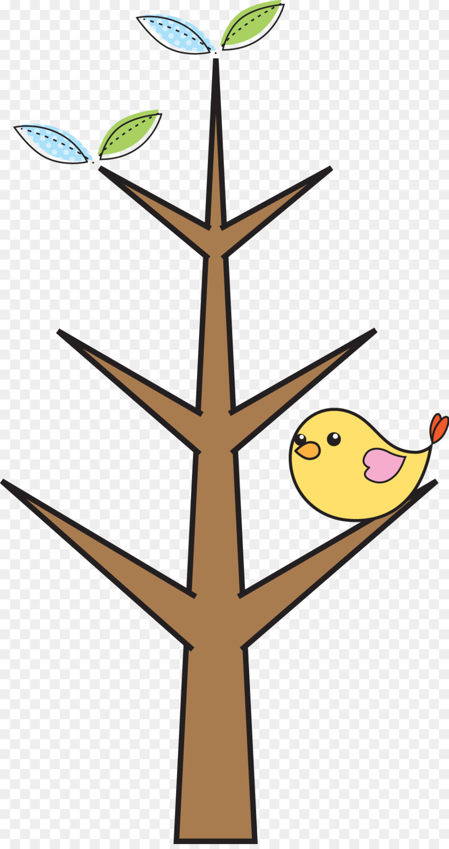 Pájaros Coloridos En El árbol，árbol PNG