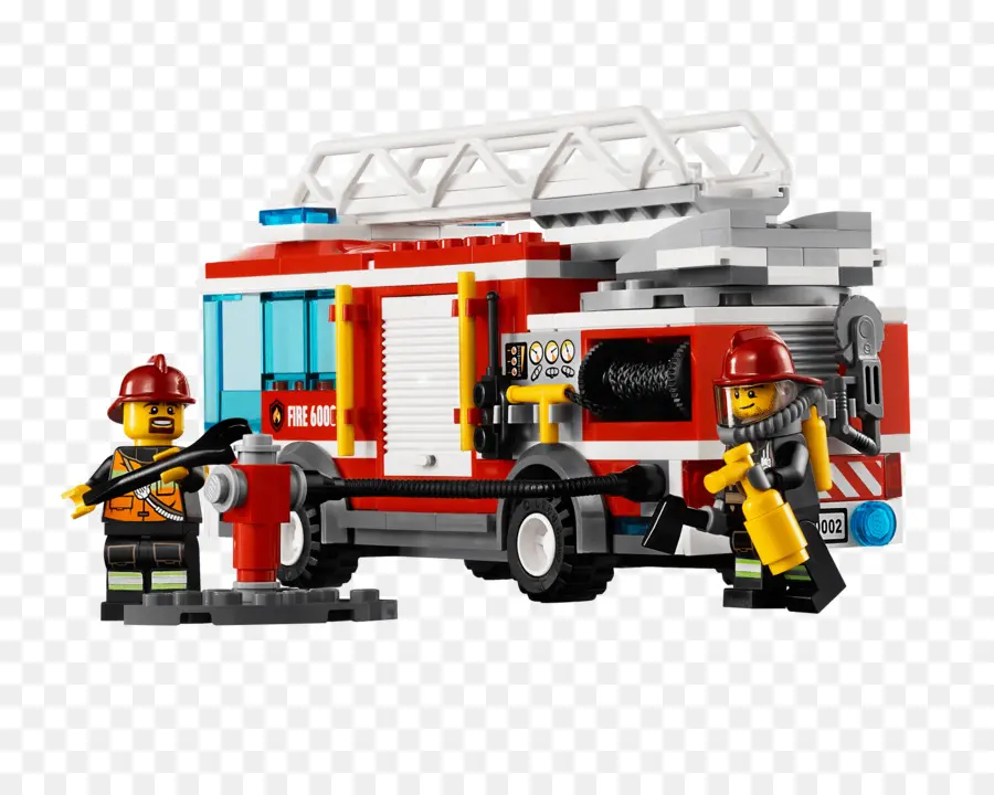 Lego City Camión De Bomberos，Lego 60002 De La Ciudad De Camión De Bomberos PNG