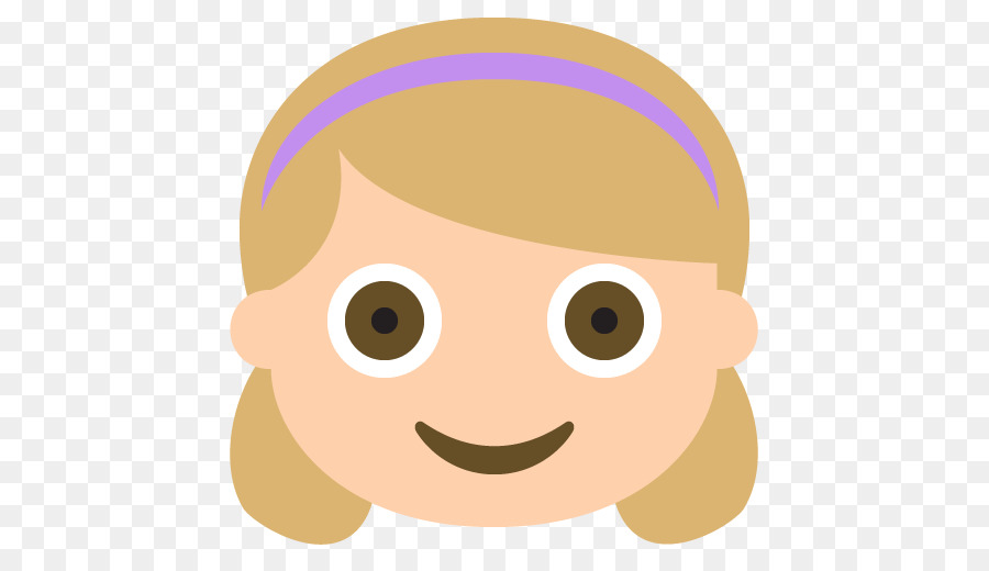 Emoji De Chica Rubia，Rostro PNG