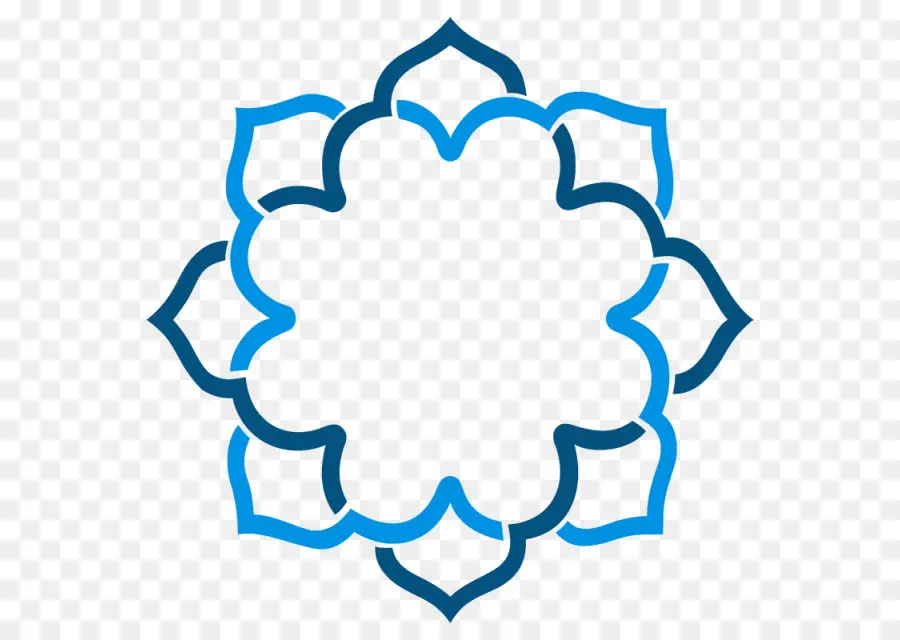 Patrón De Flor Azul，Diseño PNG