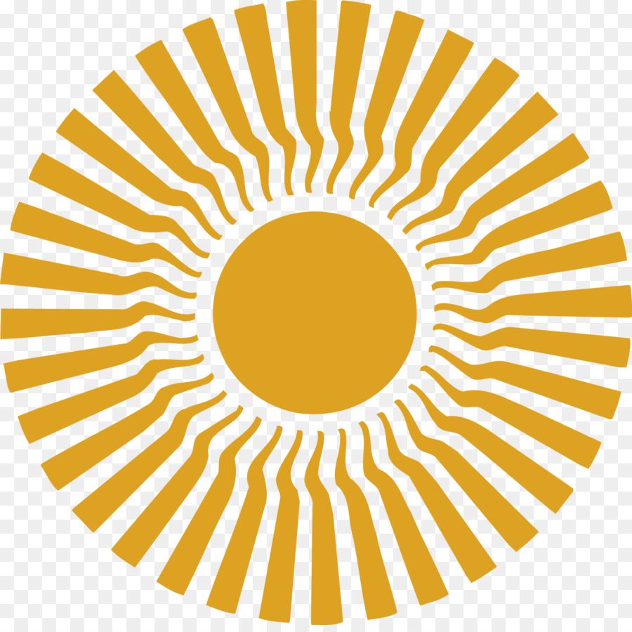 Estallido De Sol Dorado，Radiante PNG