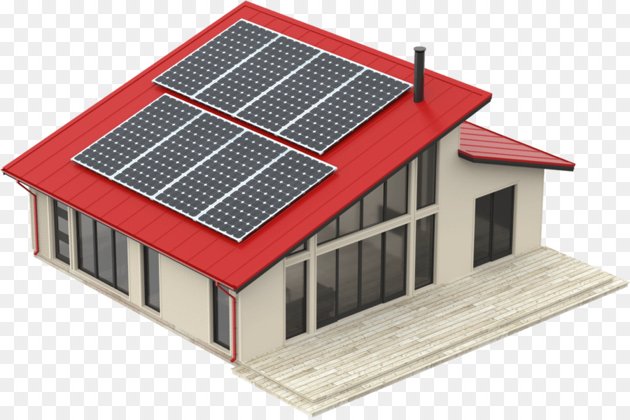 Casa Con Paneles Solares，Hogar PNG