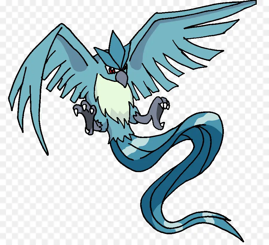 Articuno，Pájaro Legendario Trío PNG