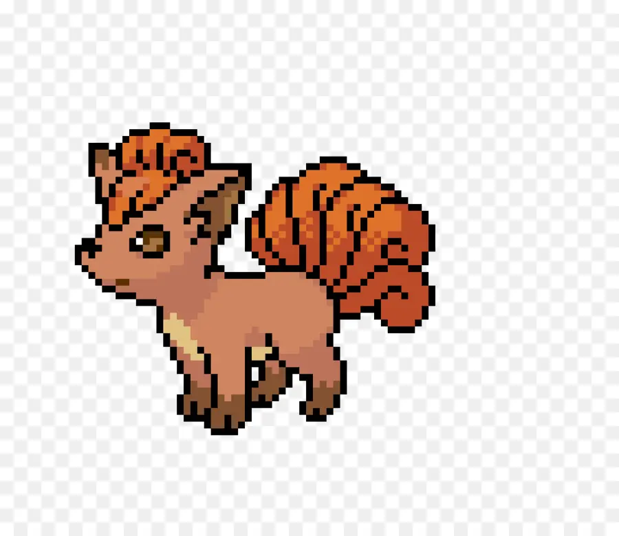 Vulpix，Pixel Art PNG