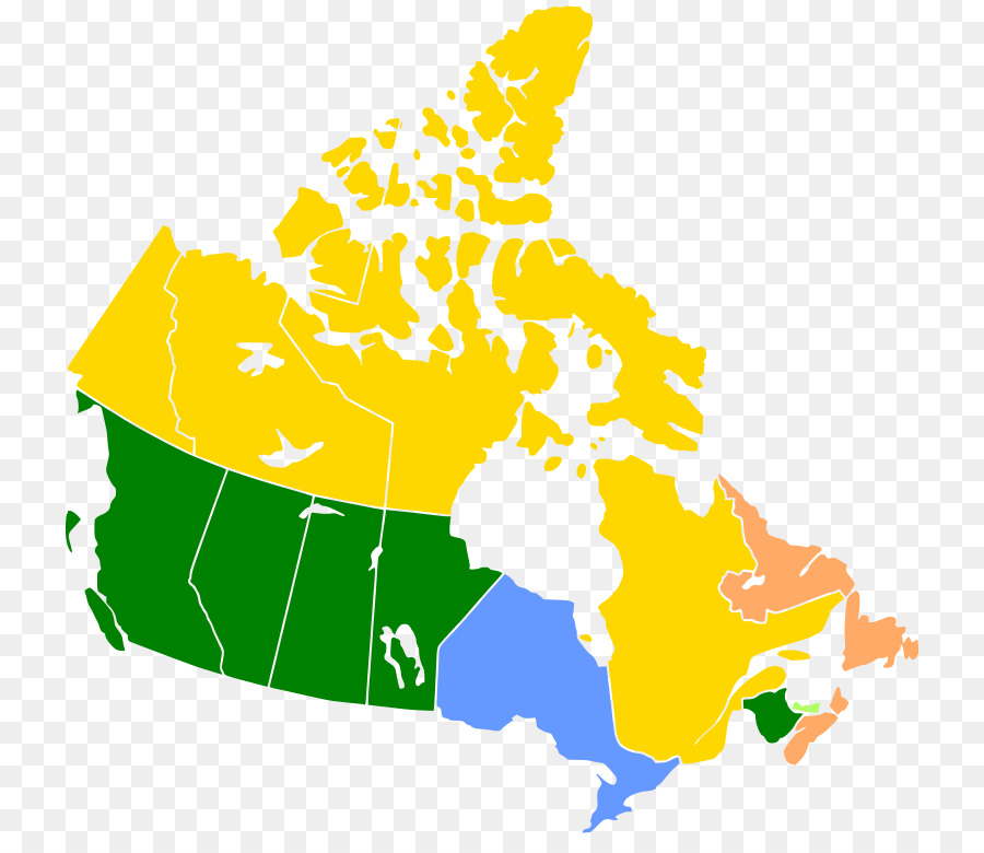 Mapa De Canadá，Geografía PNG