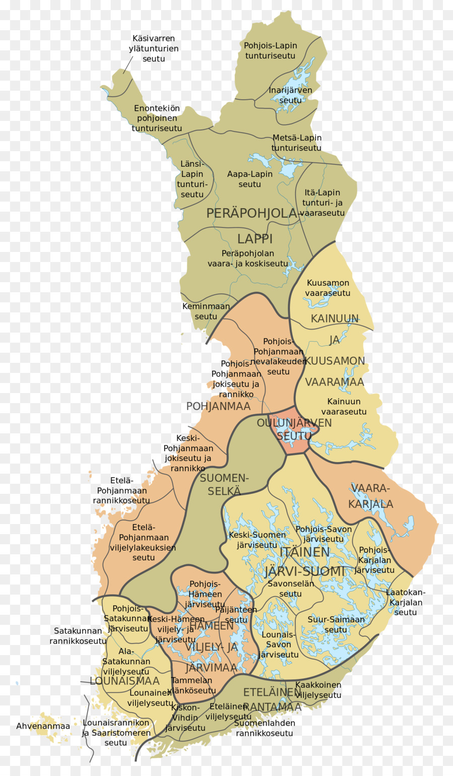 El Finlandés Paisaje De Las Provincias，Mapa PNG