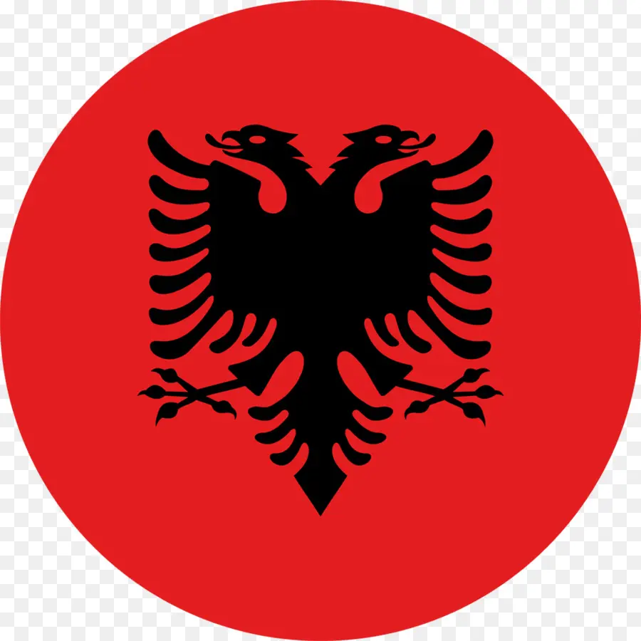 Bandera Albanesa，Rojo PNG