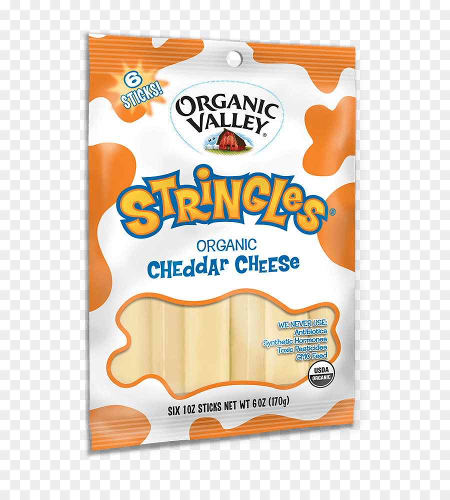 Queso，Organic Valley Stringles Orgánicos De Cadena De Queso PNG