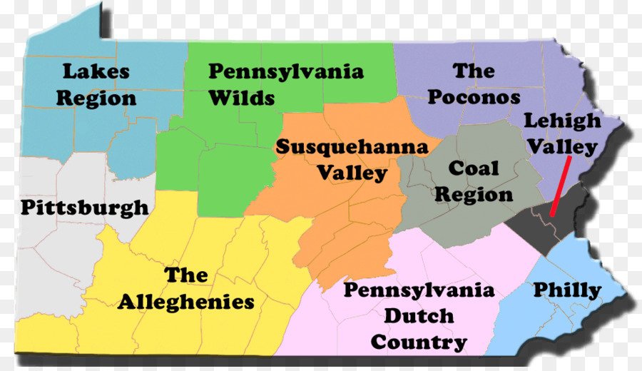 Montañas Pocono，Las Regiones De Pennsylvania PNG