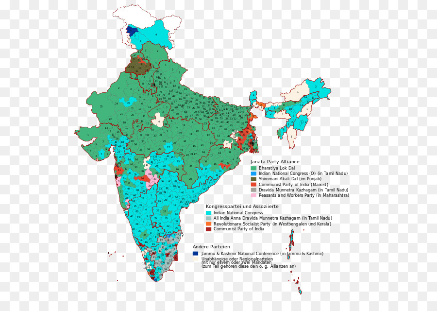 Mapa De La India，País PNG