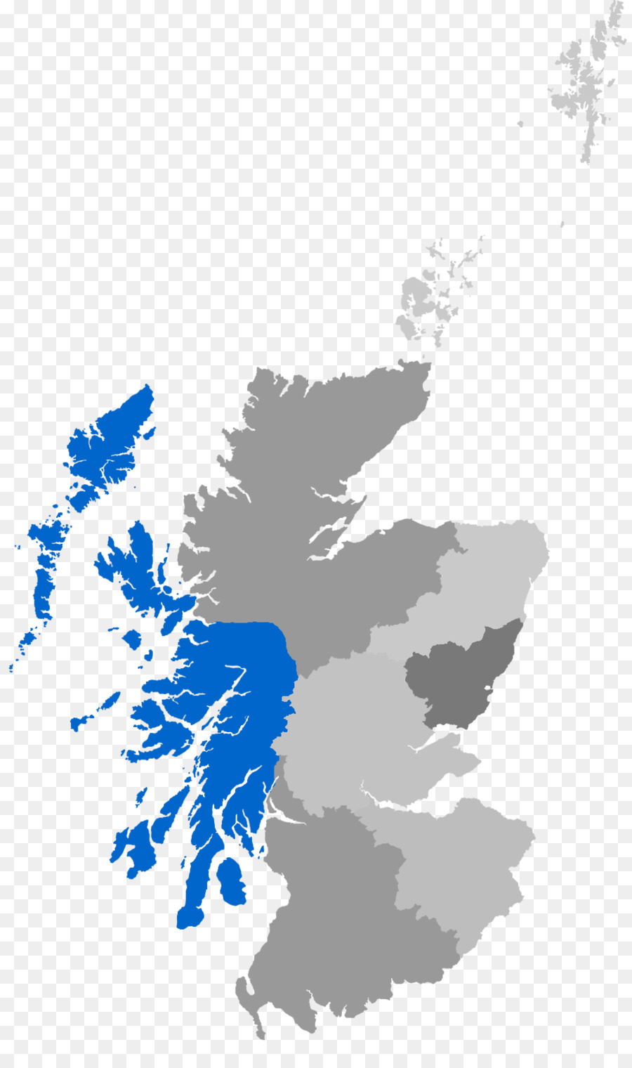 Escocia，Mapa PNG