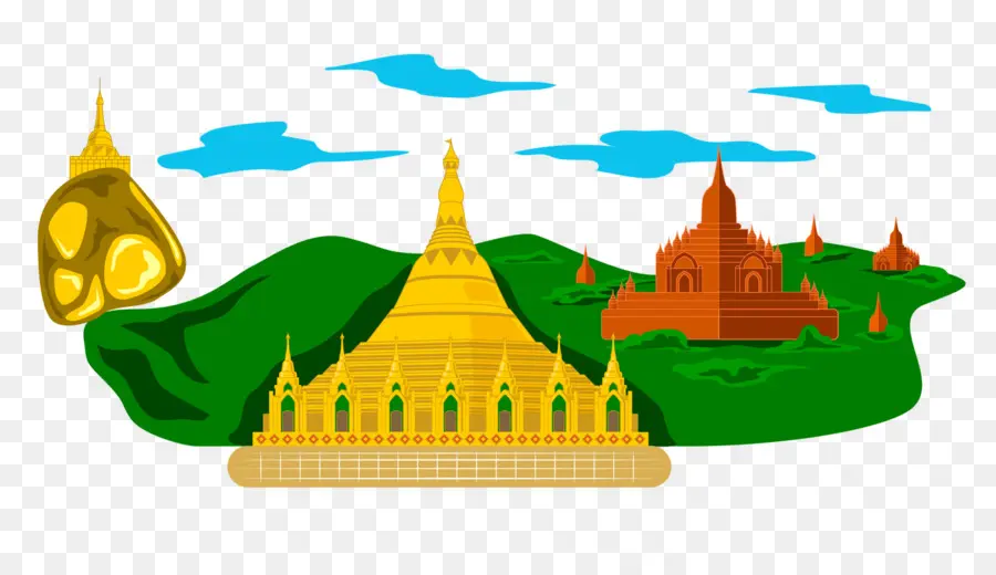 Kyaiktiyo Pagoda，Royaltyfree PNG