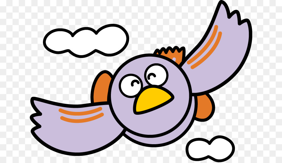 Pájaro De Dibujos Animados，Vuelo PNG