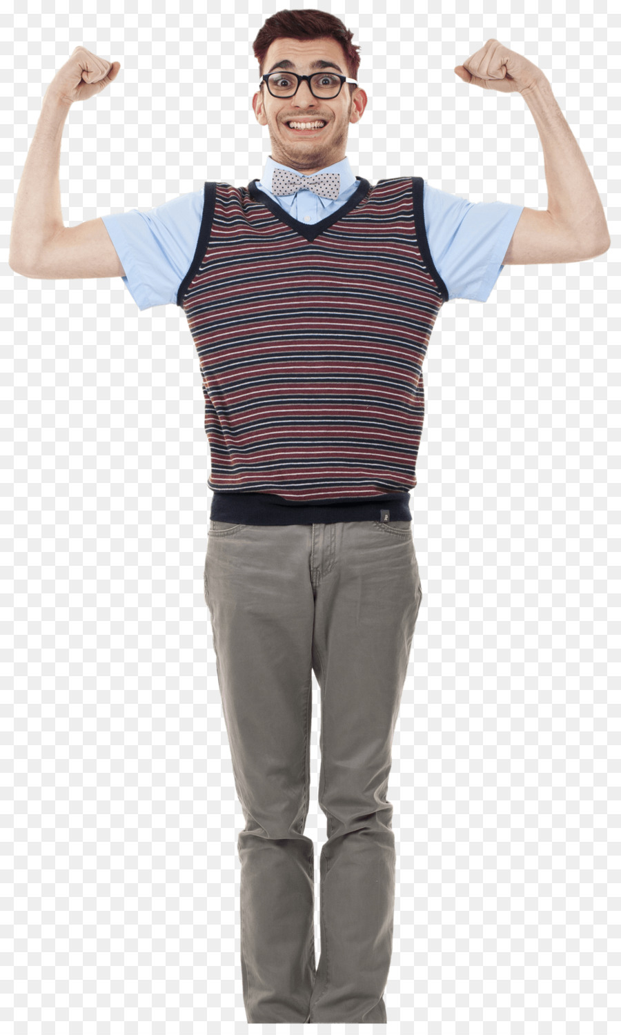 Hombre Flexionando，Anteojos PNG