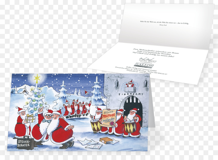 Santa Claus，Tarjeta De Navidad PNG