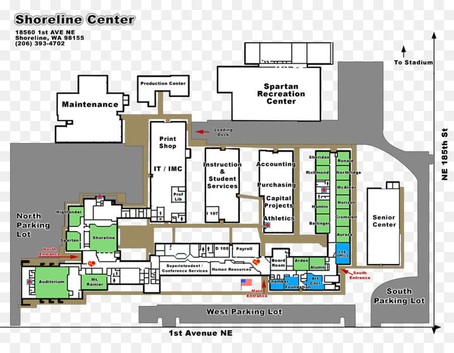 Centro De Conferencias De Shoreline，Plan De Piso PNG