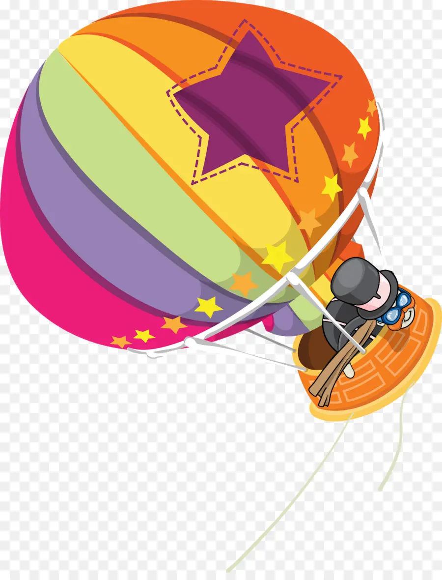 Globo Aerostático Colorido，Globo PNG