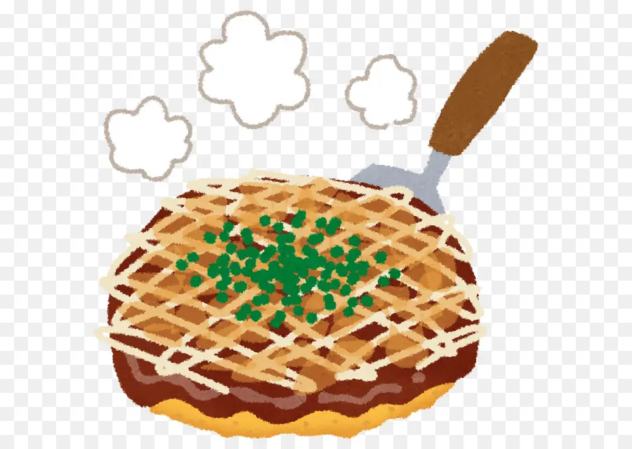 Okonomiyaki，Cocina Japonesa PNG