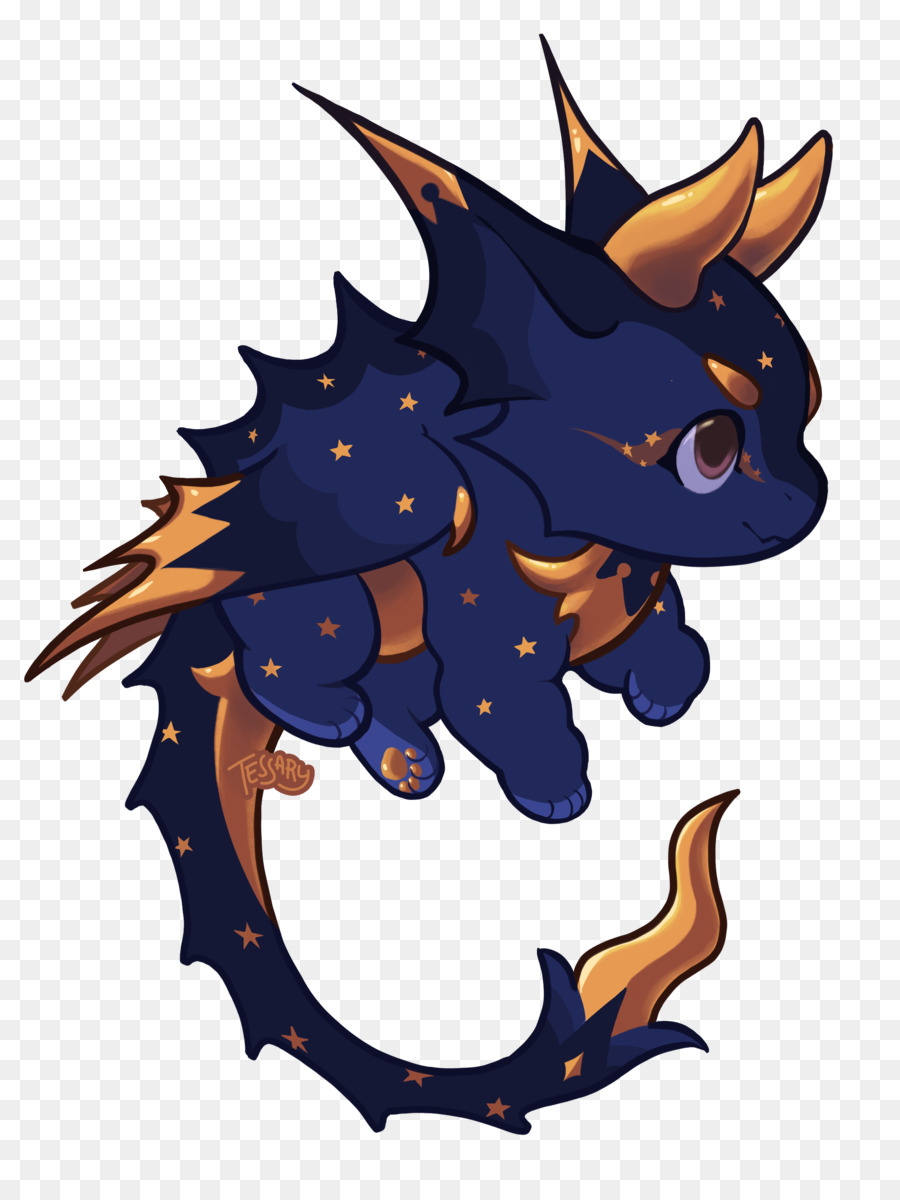 Dragón Azul，Dibujos Animados PNG