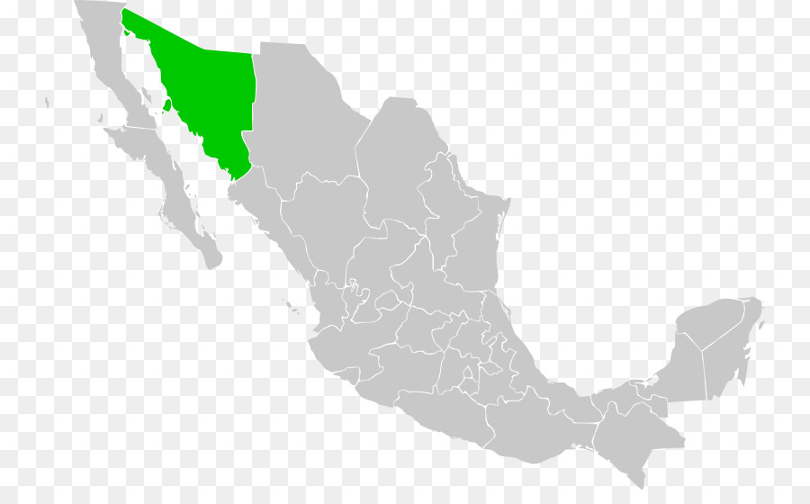 Mapa De México，Verde PNG