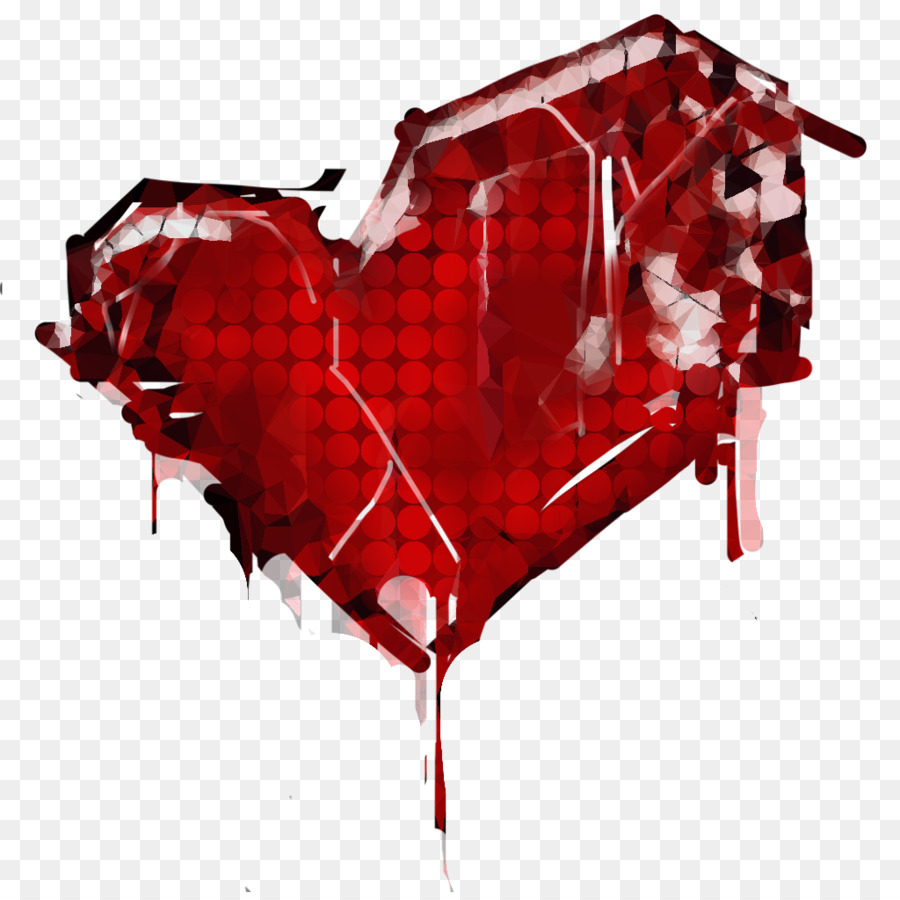 Corazón Roto，Rojo PNG