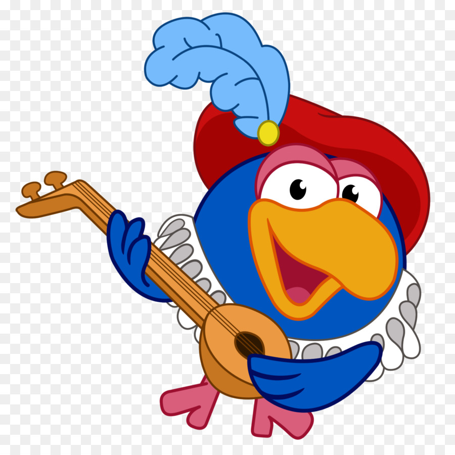 Pájaro De Dibujos Animados，Guitarra PNG