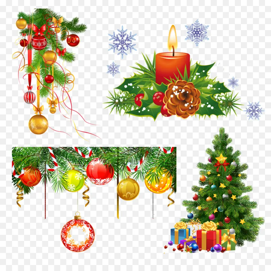 Decoraciones Navideñas，Árbol PNG