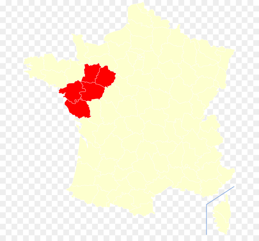 Las Regiones De Francia，Mapa PNG