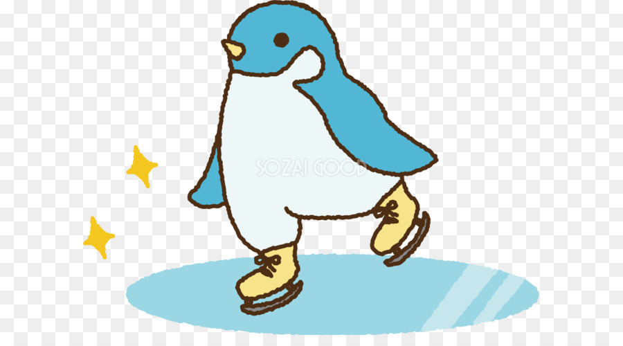 Pingüino，Patinaje Sobre Hielo PNG