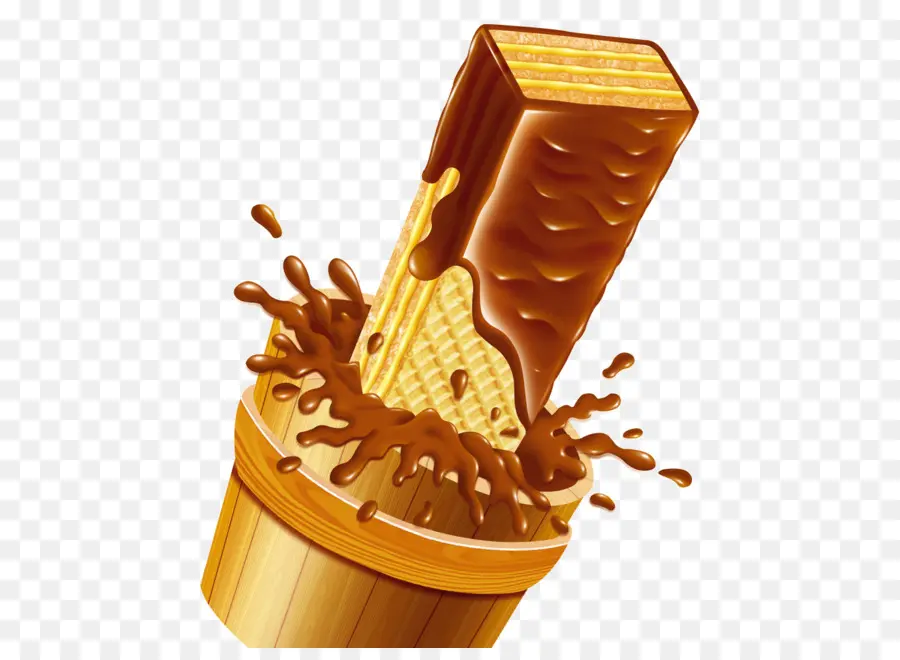 Oblea De Chocolate，Bocadillo PNG