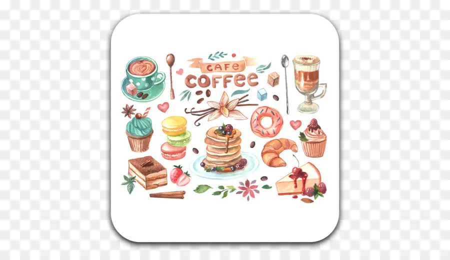 Café，Pastel PNG