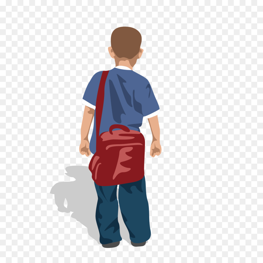 Niño Con Mochila，Chico PNG