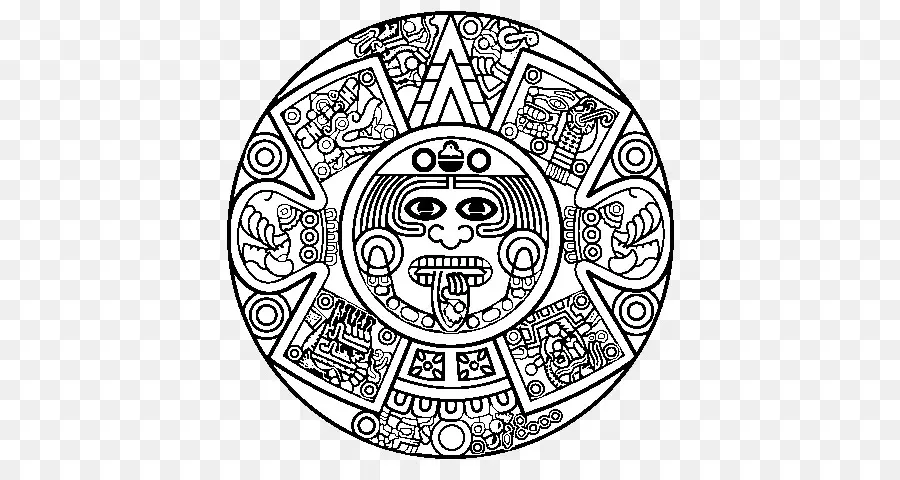 Piedra Del Calendario Azteca，Tenochtitlan PNG