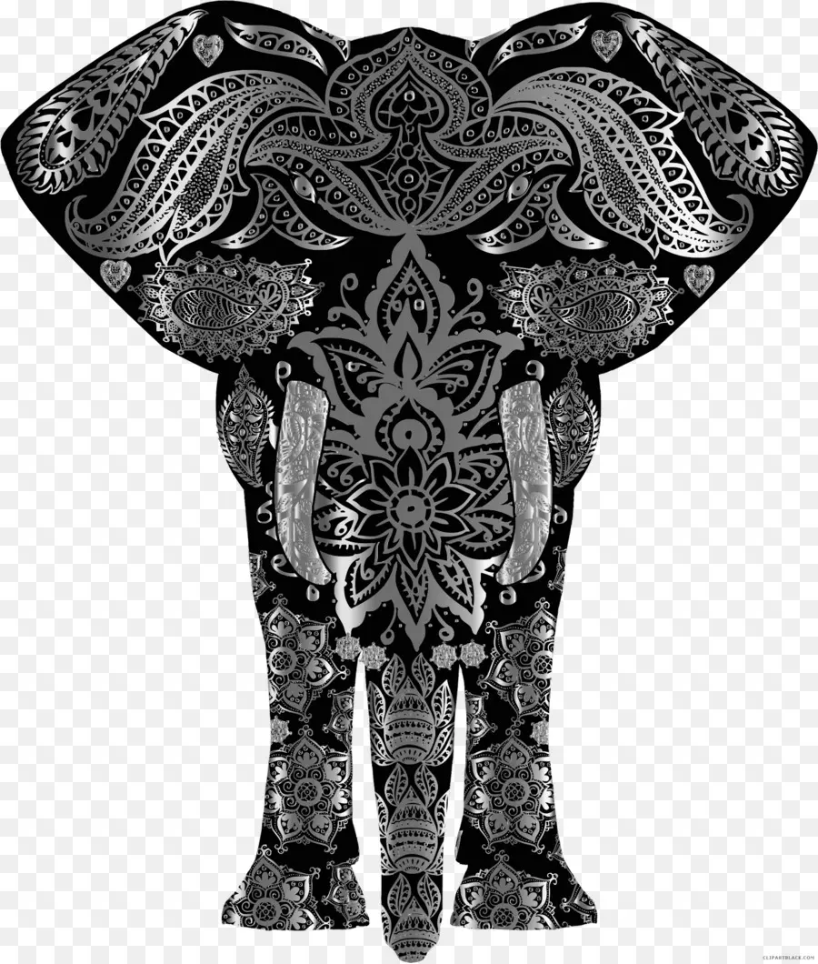 Elefante，Mandala PNG