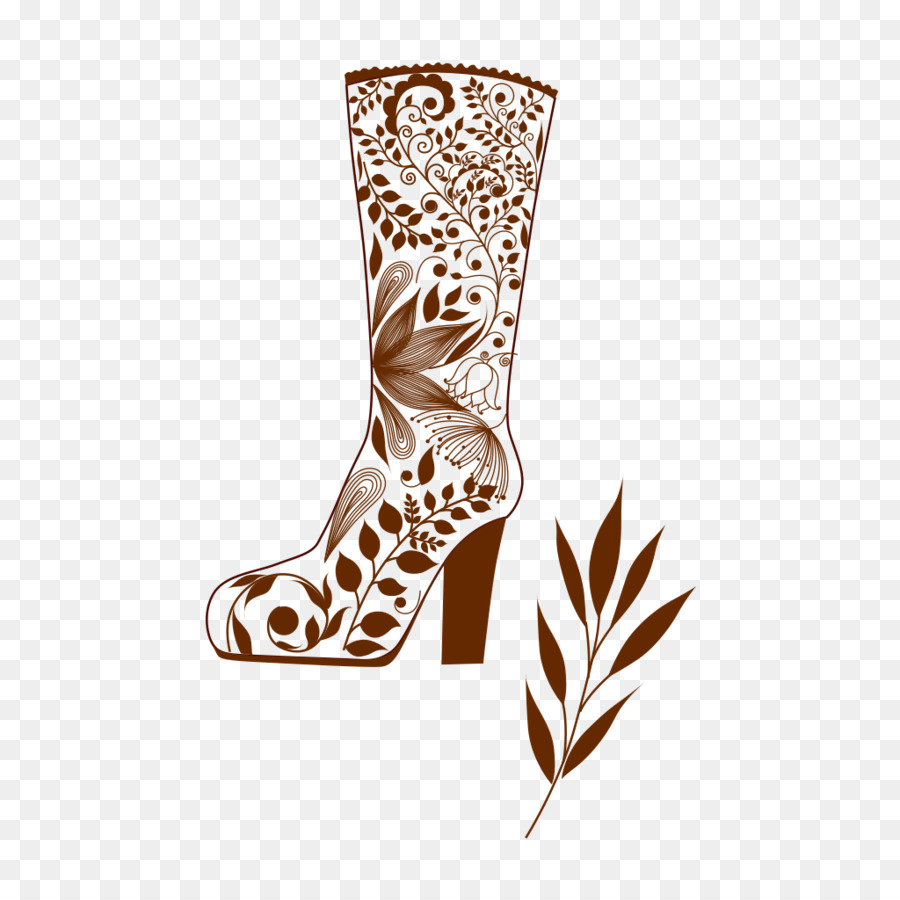 Bota Decorativa，Calzado PNG