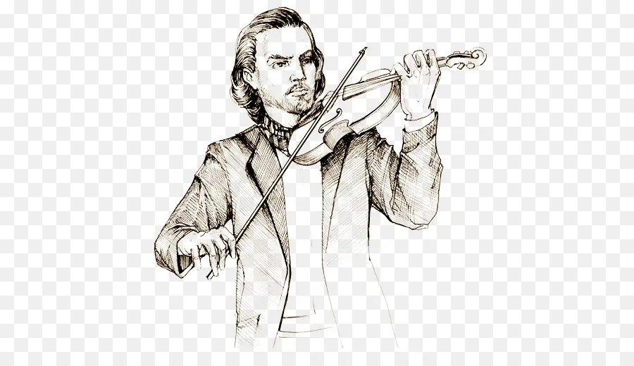 Dibujo，Violín PNG