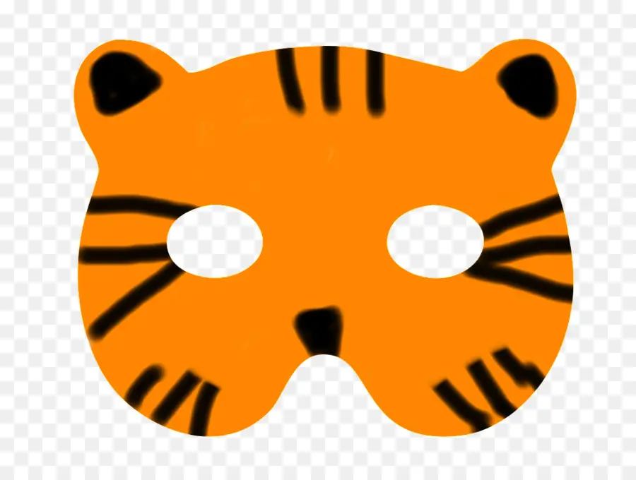 Máscara De Tigre，Animal PNG