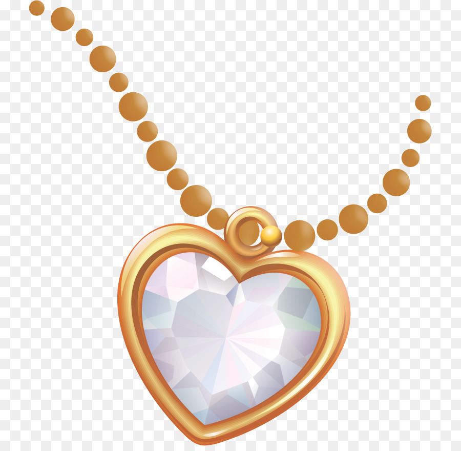 Colgantes De Corazón，Collar PNG