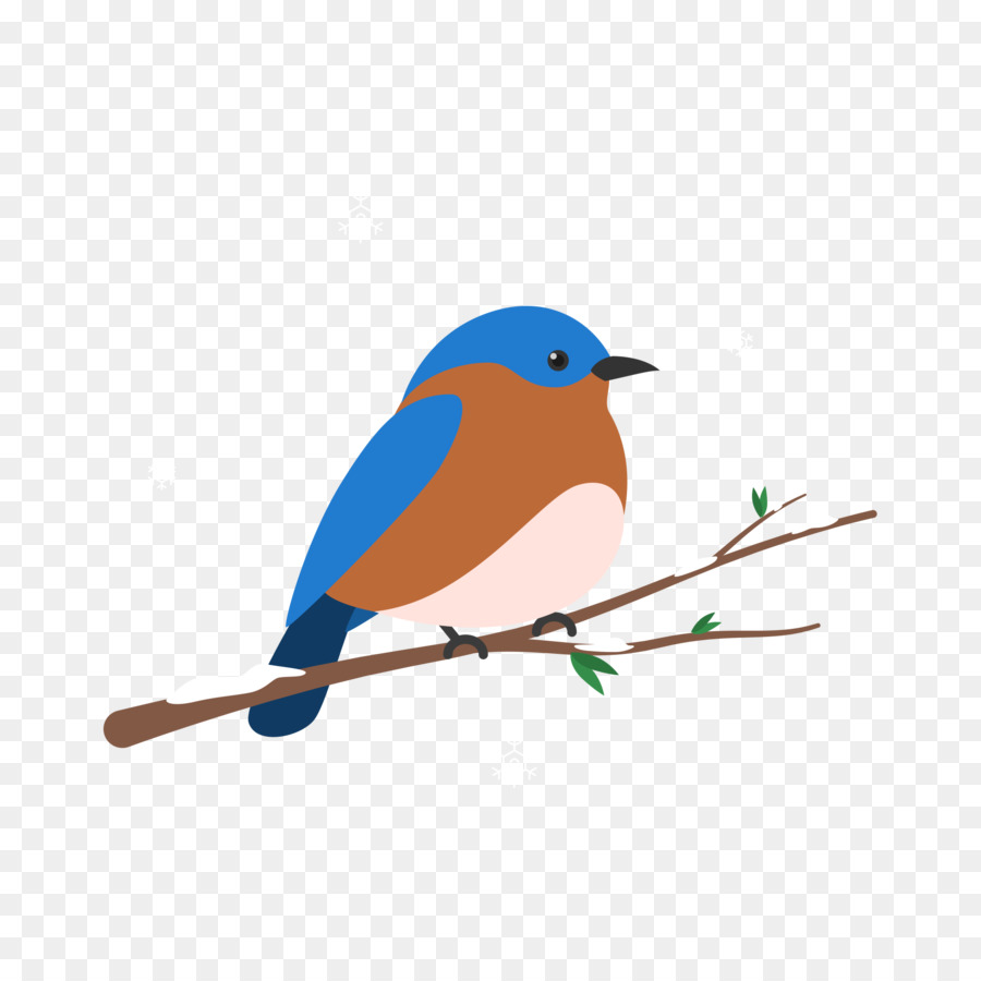 Pájaro Azul，Posado PNG