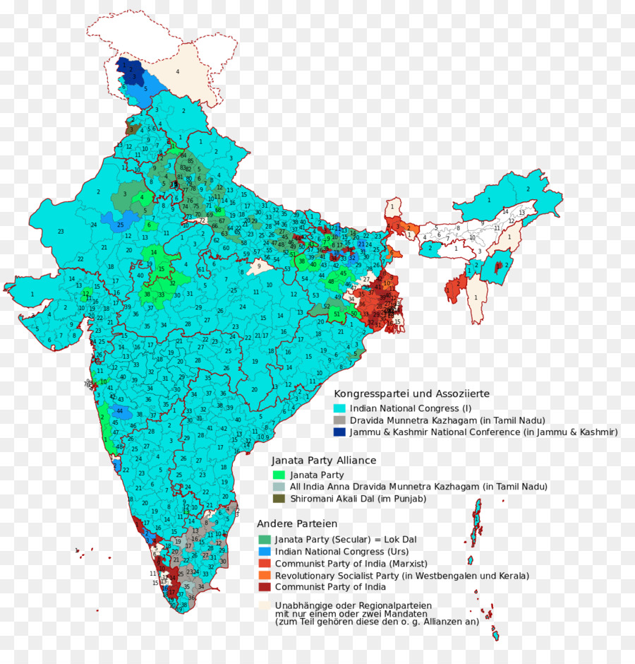 Mapa De La India，País PNG