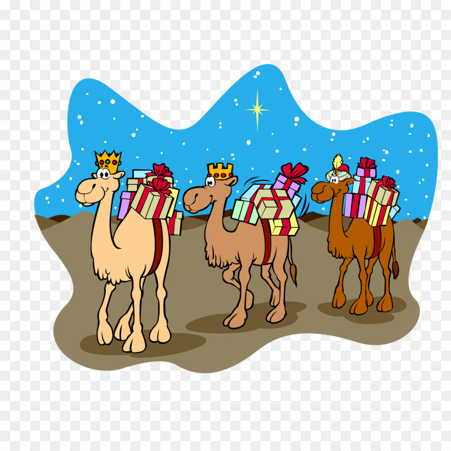 Reyes Magos，Camellos PNG