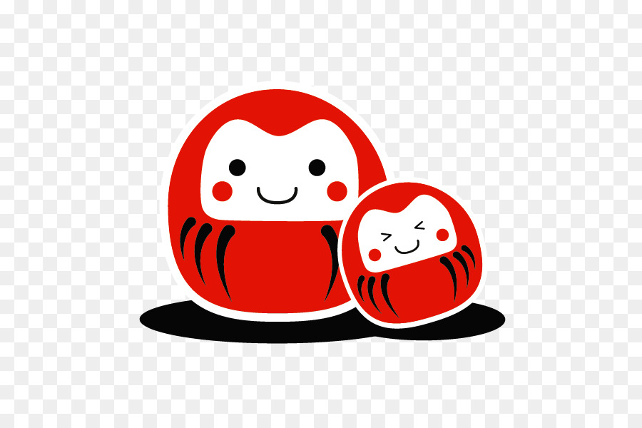 Muñecas Daruma，Rojo PNG