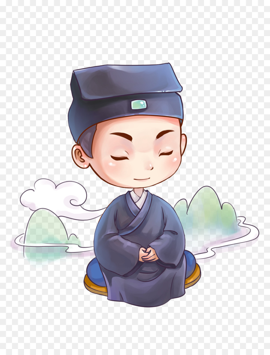 Niño Meditando，Tradicional PNG