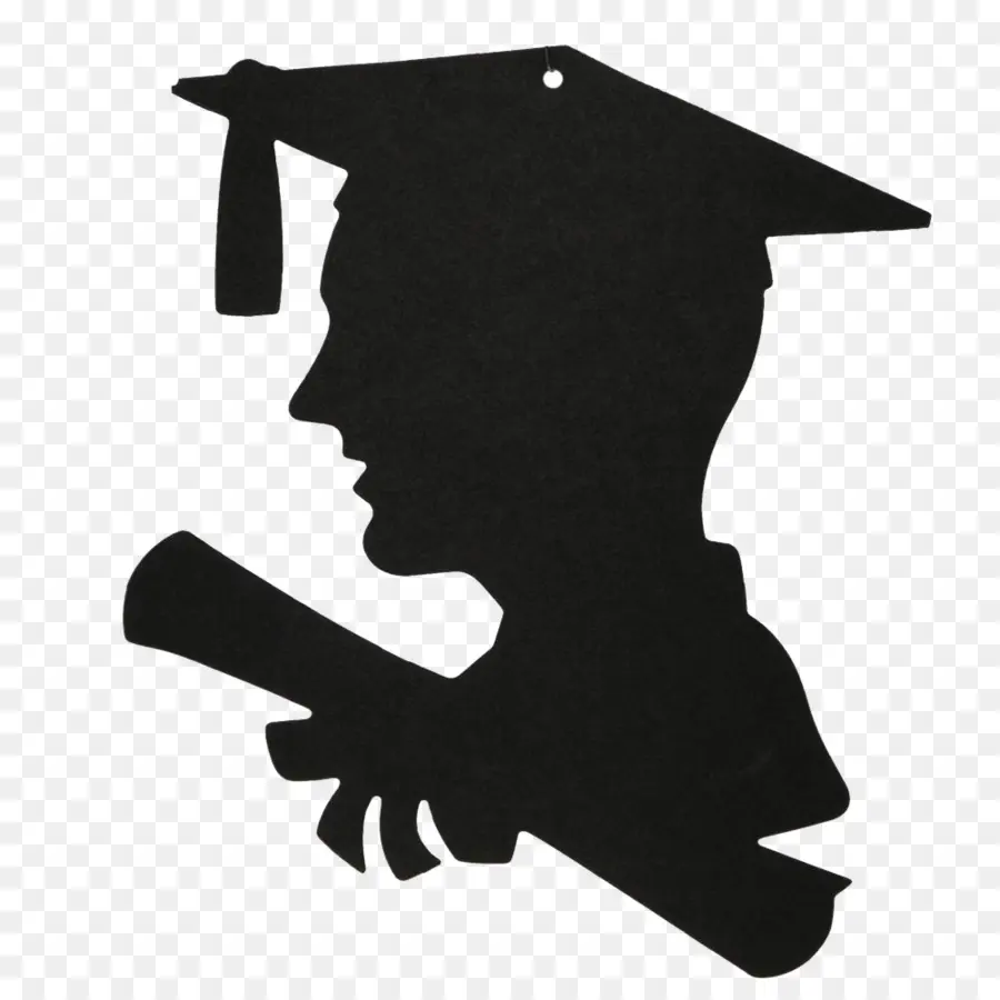 Silueta De Graduado，Tapa PNG