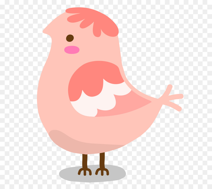 Pájaro Rosa，Dibujos Animados PNG