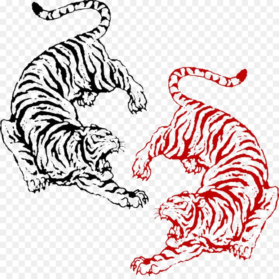 Tigres，Tigre Negro PNG