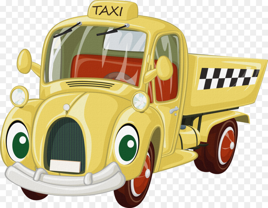 Taxi Amarillo，Auto PNG