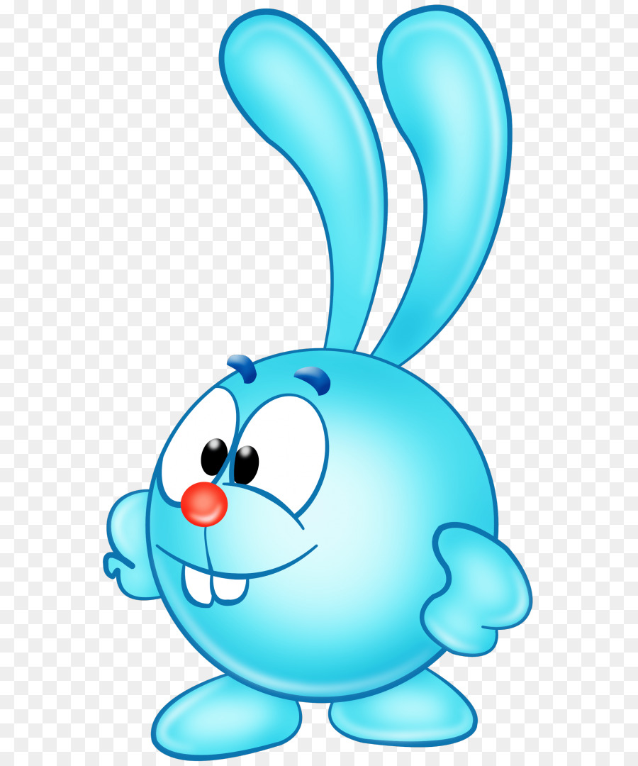 Conejito Azul De Dibujos Animados，Conejo PNG